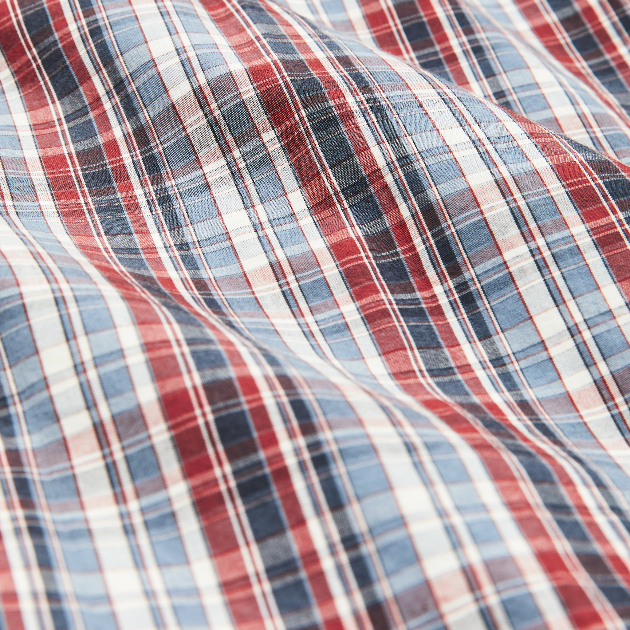 Filson's Washed Feather Cloth Shirt - Navy / Iron / Ivory Plaid - Image 5