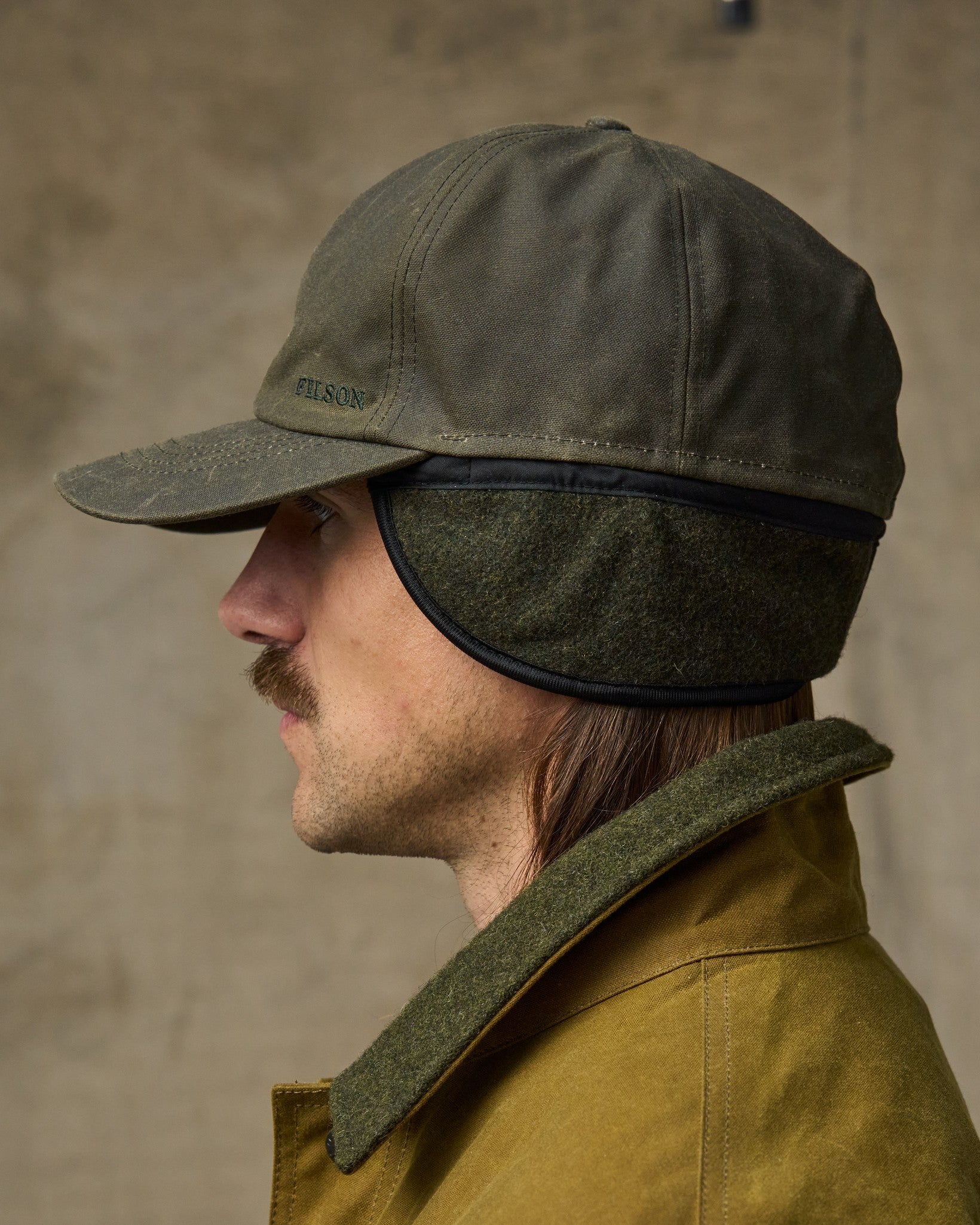 Insulated Tin Cloth Cap - Otter Green - Image 4